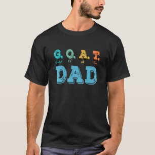 Retro G O A Greatest Of All Time Dad T-Shirt