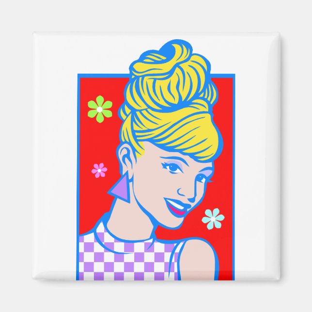 Retro Gal Magnet (Front)