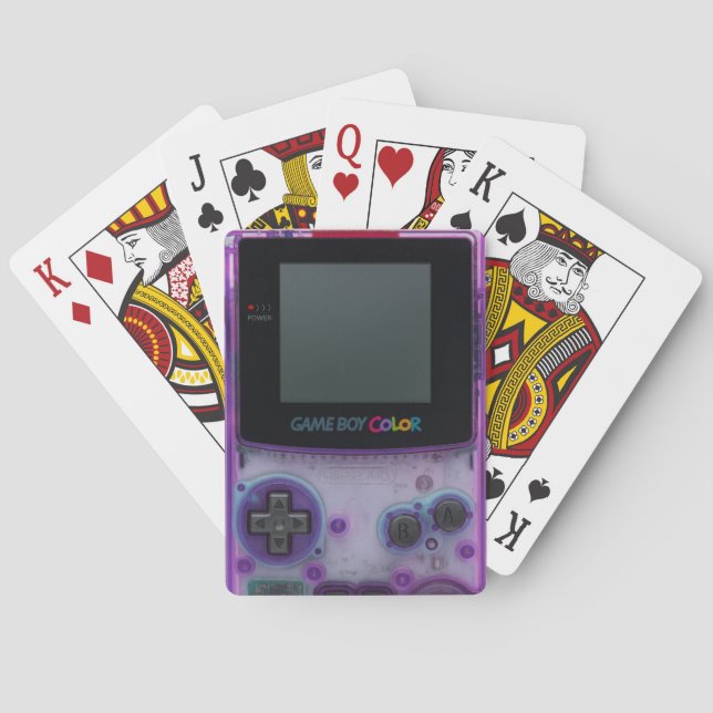 Retro Game Boy Colour – Classic Gaming Playing Cards (Back)