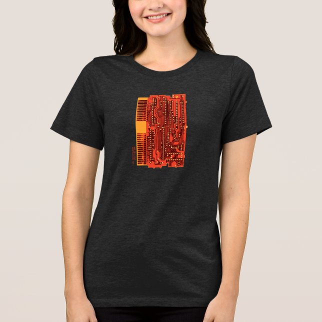 Retro Game Cartridge Tri-Blend Shirt (Front)