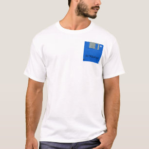 Retro Game Floppy Disc 3 Geek 2-sided Man Tee