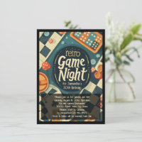 Retro Game Night Social or Birthday Party