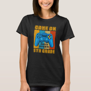 Retro Game On 5th Grade Back To School Video Gamer T-Shirt
