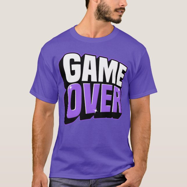 Retro Game Over Glow friend family T-Shirt (Front)