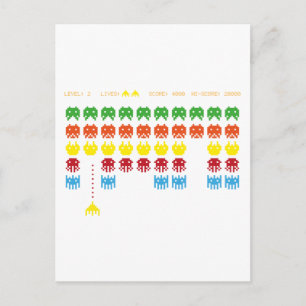 Retro Game Postcard