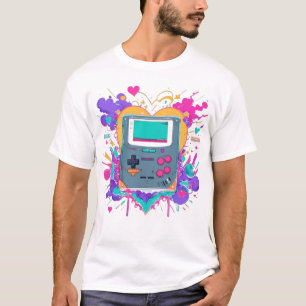Retro Gameboy T-Shirt – 90s Gamer Pop Art Style