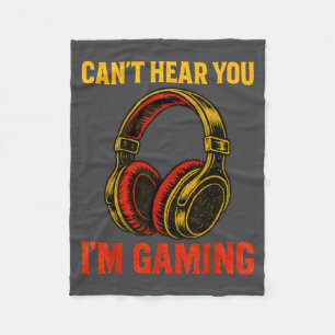 Retro Gamer Gaming Video Fleece Blanket