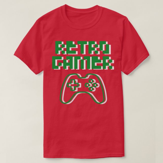Retro Gamer T-Shirt (Design Front)