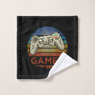 Retro Gamer Video Game Player Boys Girls Teen Kids Wash Cloth