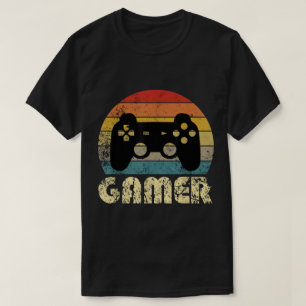 Retro Gamer Vintage Game Controller Design T-Shirt