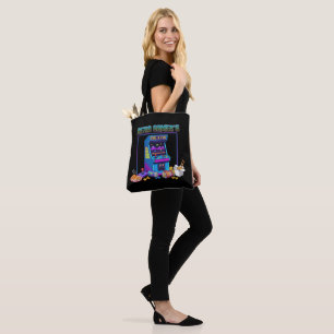  Retro Gamer's Fuel & Fun   8-Bit Pixel Art Arcade Tote Bag