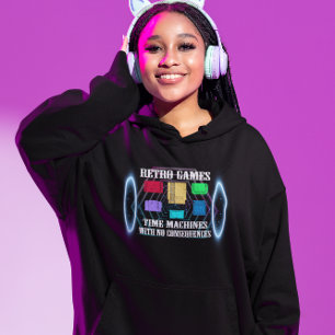 Retro Games are Like Time Machines Hoodie