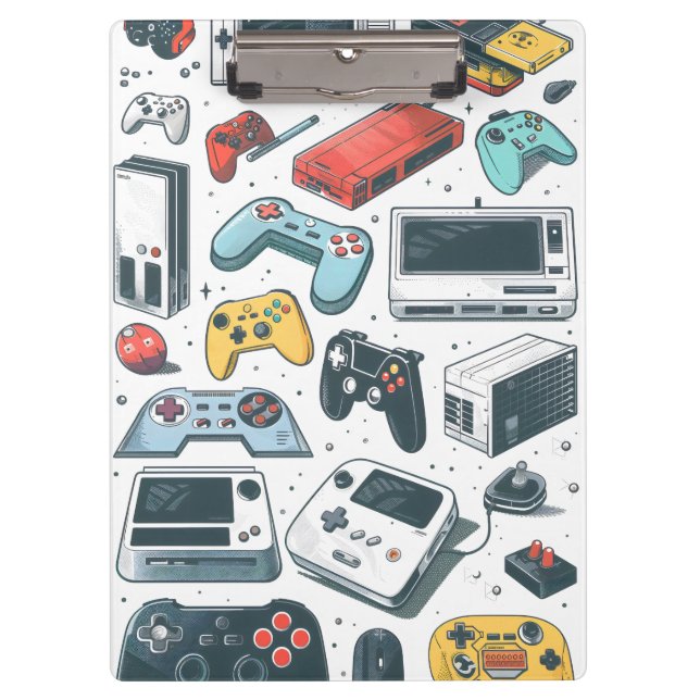 Retro games  clipboard (Front)