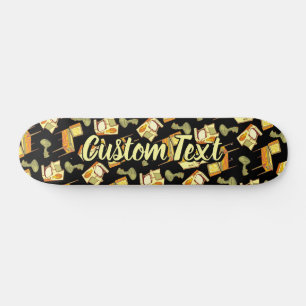 Retro Games Pattern Skateboard