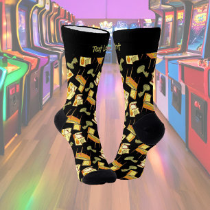 Retro Games Pattern Socks