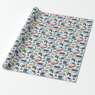 Retro games  wrapping paper