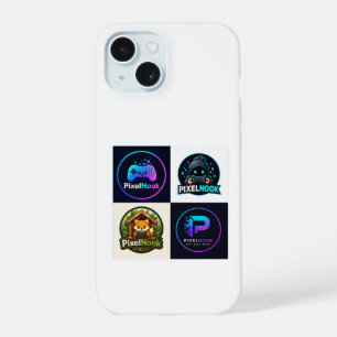 Retro Gaming Badges iPhone 15 Case Gamer Phone C