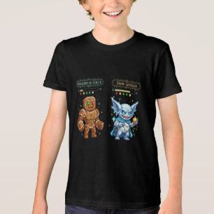 Retro Gaming Christmas   Pixel Art Gingerbread  Tri-Blend Shirt