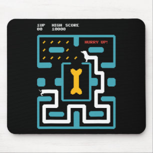 Retro Gaming Console Video Game Dog 80s Arcade  Mouse Mat