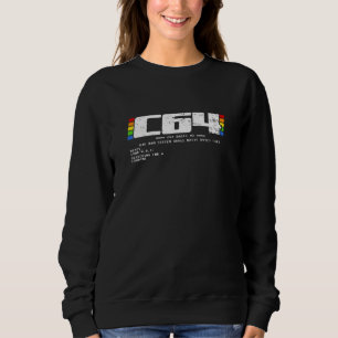 Retro Gaming Konsole C64 Computer Ready Sweatshirt