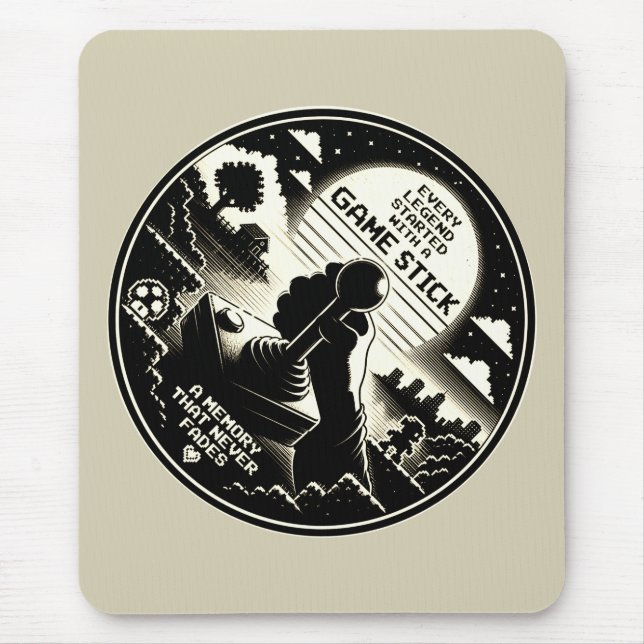 Retro Gaming mouse pad Joystick Art2 (Front)