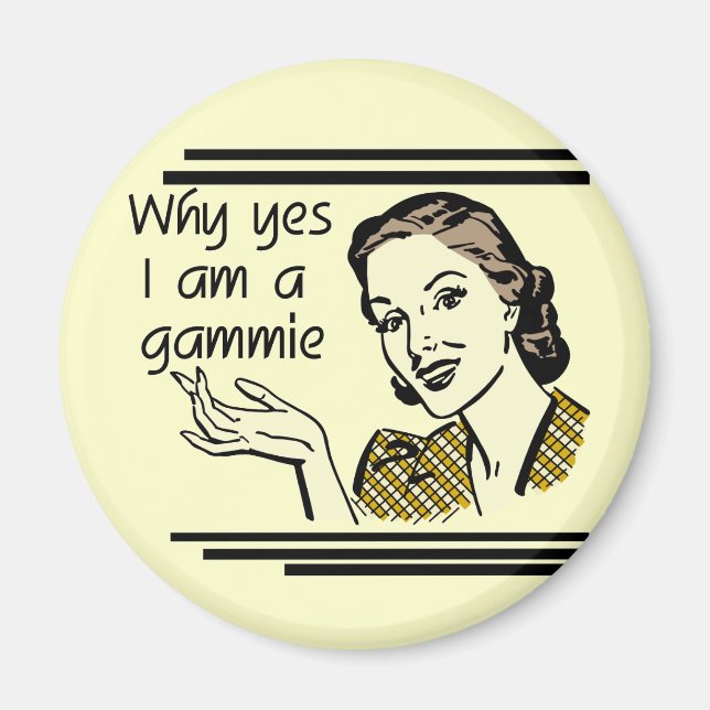 Retro Gammie T-shirts and Gifts Magnet (Front)