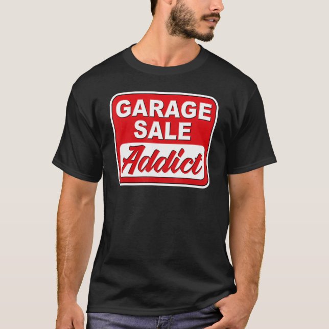 Retro Garage Sale Addict Thrifting T-Shirt (Front)