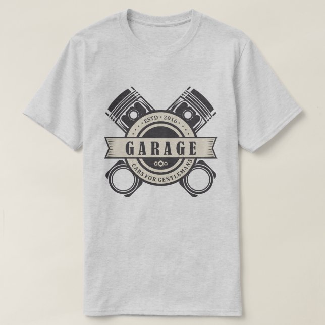 Retro Garage T-Shirt (Design Front)