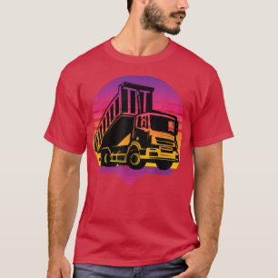 Retro Garbage Truck Vintage 80s Style  T-Shirt