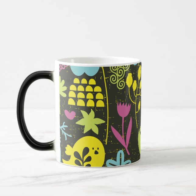 Retro Garden Birds Mug (Left)