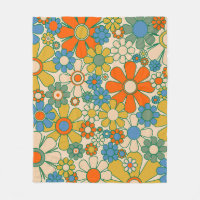 Retro Garden Floral 60s 70s Pattern