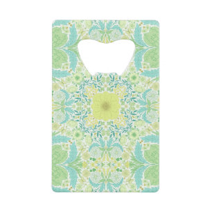 Retro garden florals in green and yellow