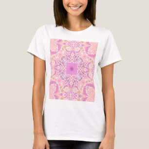 Retro garden florals in pink T-Shirt