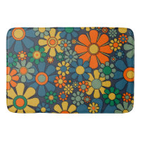 Retro Garden Groovy Floral 60s 70s Pattern