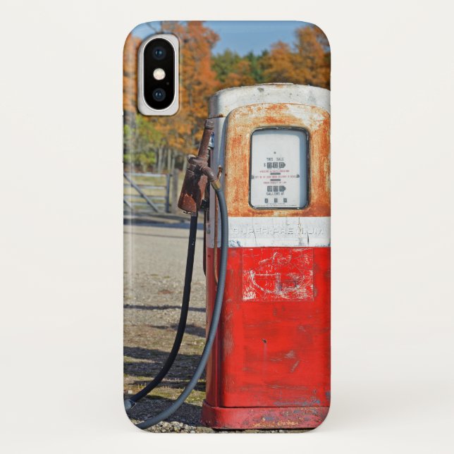 Retro Gasoline Pump Case-Mate iPhone Case (Back)