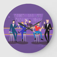 Retro Gay Bar Acrylic Round Wall Clock