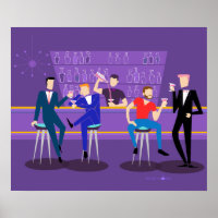 Retro Gay Bar Poster
