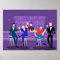 Retro Gay Bar Poster