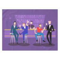 Retro Gay Bar Tablecloth