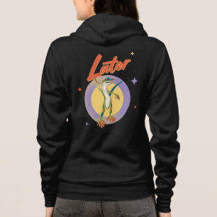 Retro Gecko Later Lazy Day Humour Hoodie