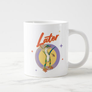 Retro Gecko Later Lazy Day Humour Large Coffee Mug