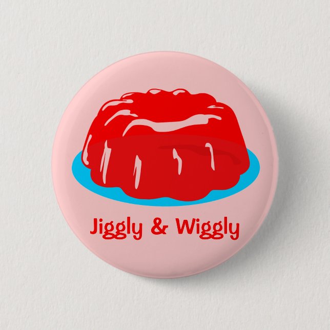 Retro Gelatin Mould 6 Cm Round Badge (Front)