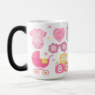 Retro Gender Reveal It's a Girl Magic Mug