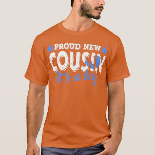 Retro Gender Reveal Proud New Cousin It's A Boy T-Shirt