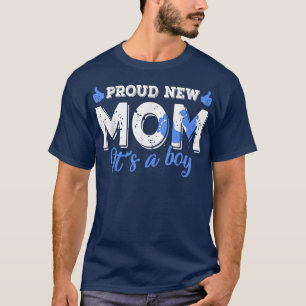 Retro Gender Reveal Proud New Mum It's A Boy T-Shirt