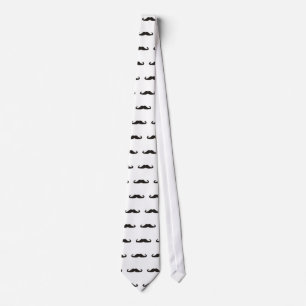 Retro gentelman moustaches illustration tie