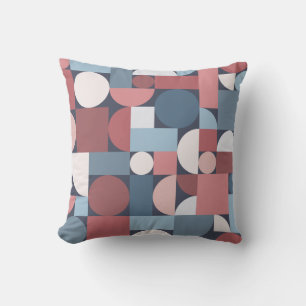 Retro Geometric Art Americana Cushion