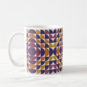 Retro Geometric Circles Classic Mug Mid-Century