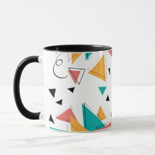 Retro Geometric Coffee Mug