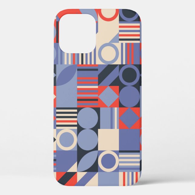 Retro geometric covers set. Bauhaus retro design c (Back)
